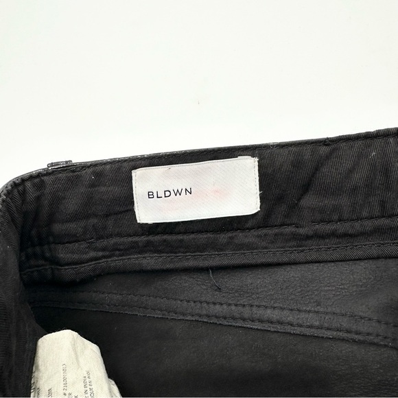 BLDWN The Parker Patent Leather Pants High Rise Exposed Buttons Cropped - Picture 12 of 13